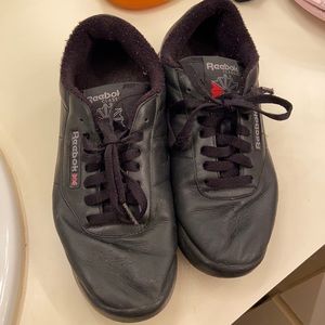 Classic black Reebok sneakers